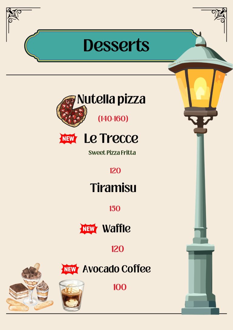 pentola café & restaurant menu photo 1