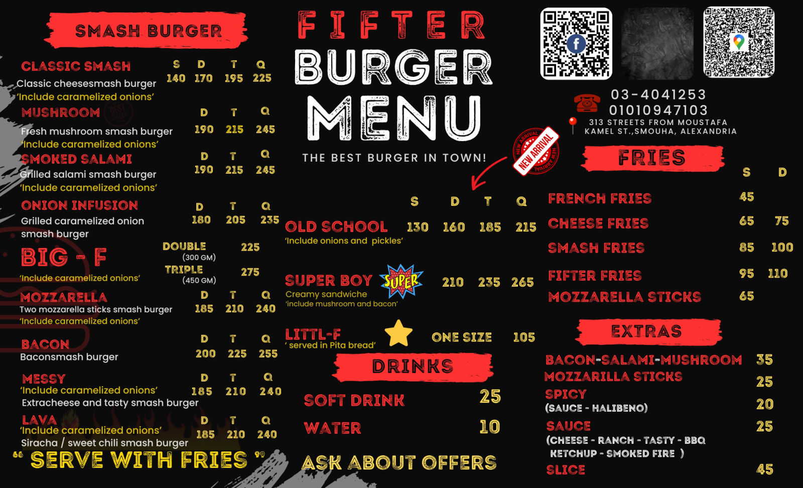 Fifter Burger menu photo 1