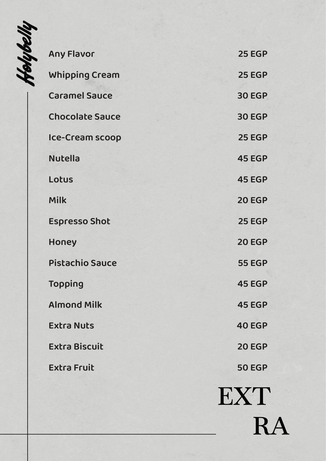 Hollybelly Kafr Abdo menu photo 46
