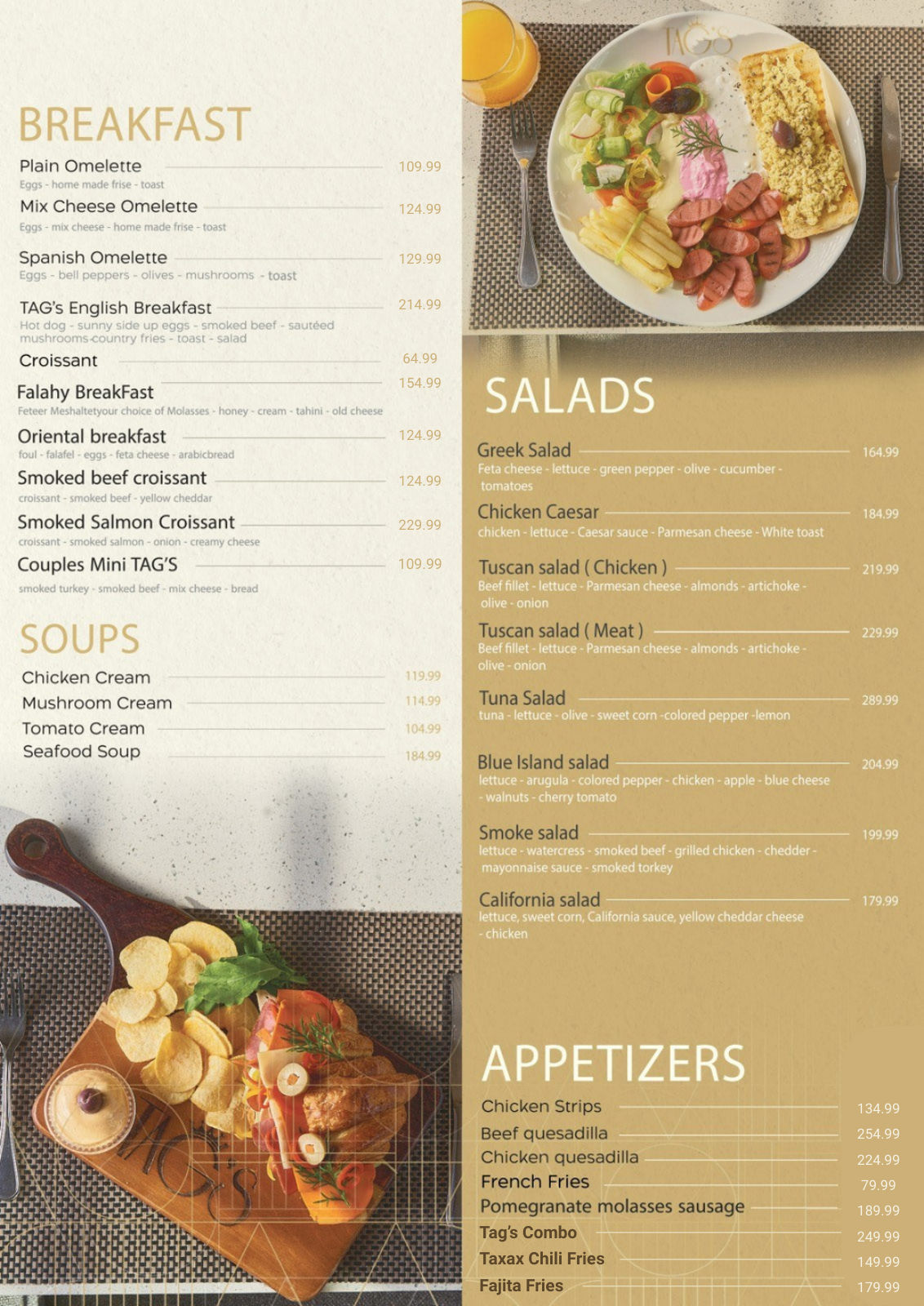 TAG'S menu photo 1