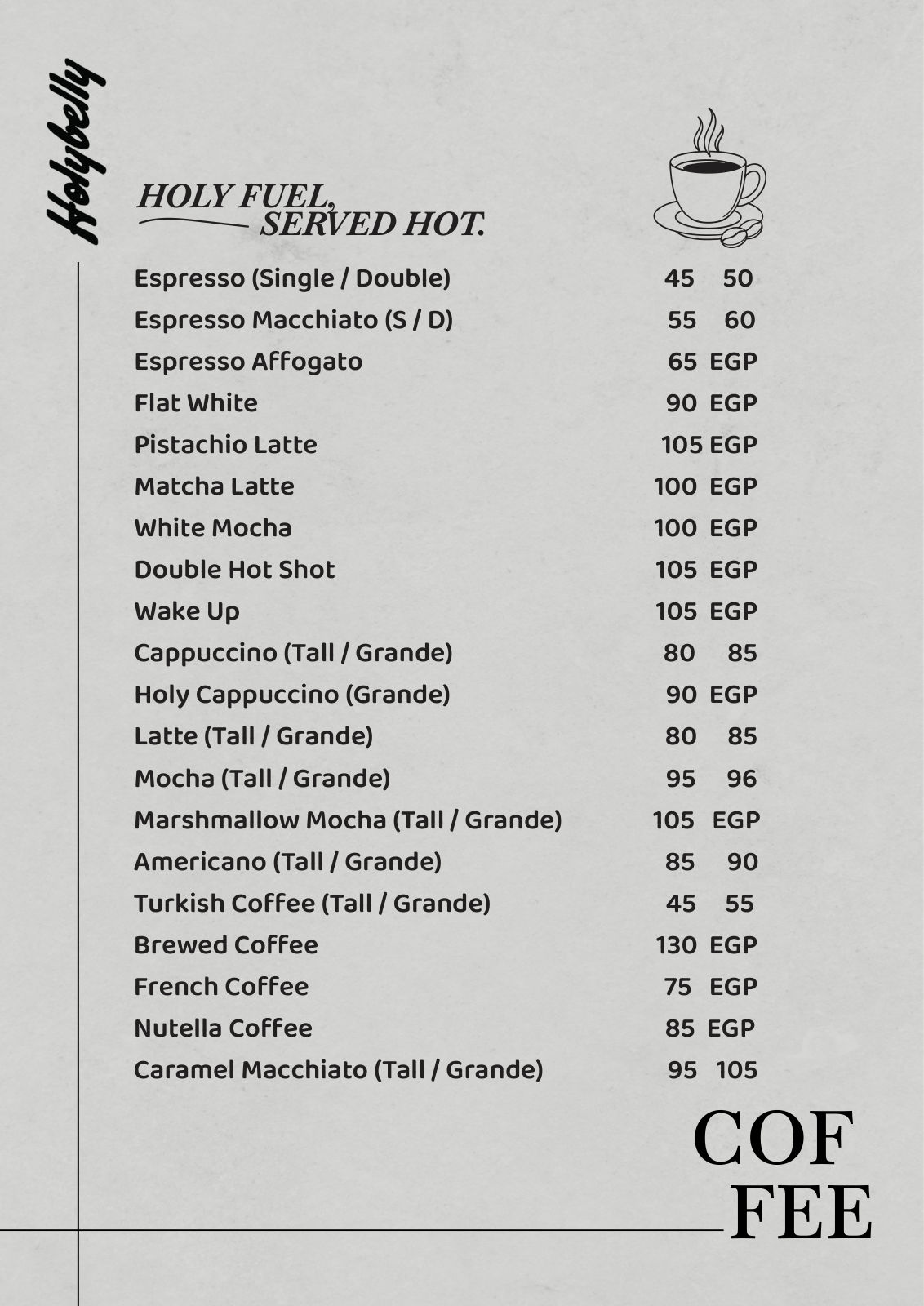 Holybelly Zayed menu photo 31